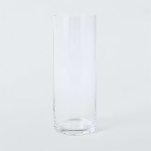 John Lewis Cylinder Vase, H27cm, Clear