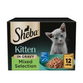 Sheba Kitten Sauce Collection Mixed Selection in Gravy