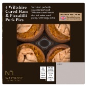 No.1 4 Wiltshire Cured Ham & Piccalilli Pork Pies