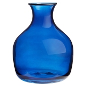 John Lewis Glass Plump Posy Vase, H13cm, Cobalt
