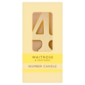 Waitrose 4 Number Candle