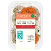 Waitrose ASC Raw King Prawns Harissa Butter