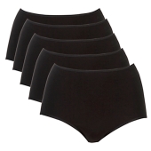 John Lewis Black Cotton Full Brief Size 18