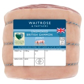 Waitrose Unsmoked Gammon Joint Dry Cured