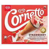 Cornetto Strawberry Ice Cream Cones