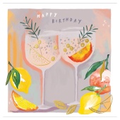 Fruity Cocktails Birthday Card