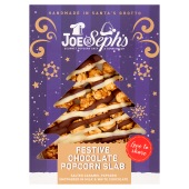 Joe & Sephs Festive Chocolate Poprcorn Slab