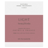 AROMAWORKS LIGHT CANDLE GLASS AMYRIS & ORANGE
