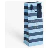 Blue Stripe Bottle Bag