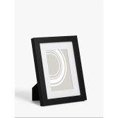 John Lewis Photo Frame & Mount, Black, 4 x 6"