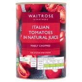 Waitrose Finely Chopped Italian Tomatoes
