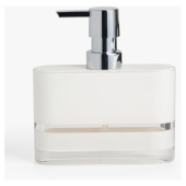White Block Stripe Soap Dispenser