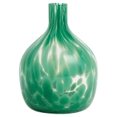 John Lewis Confetti Glass Vase, H16cm, Bowling Green