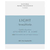 AROMAWORKS LIGHT CANDLE SPEARMINT & LIME