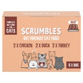 Scrumbles Grain Free Wet Cat Jelly Meat Selection