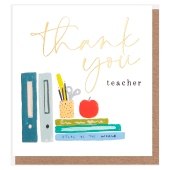 Thank You Teacher Books Card