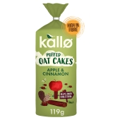 Kallo Apple & Cinnamon Puffed Oat Cakes