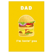 Hamburger Father's Day Card