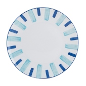 Curate Sunkissed Blue Stripe Dinner Plate