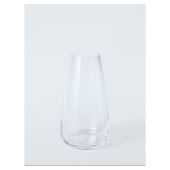 John Lewis Cannon Glass Vase, H25cm, Clear