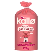Kallo Puffed Oat Cakes Strawberry