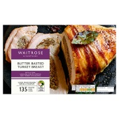 Waitrose Frozen Basted Turkey Breast Pork Sage Stuffing