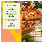 Waitrose Ham Hock & Cheddar Ploughman's Quiche