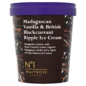 No.1 Vanilla & British Blackcurrant Ripple Ice Cream