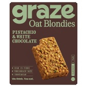 Graze Pistachio & White Chocolate Oat Blondies