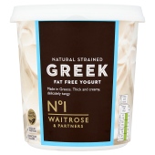 No.1 Fat Free Natural Strained Greek Yogurt