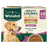 Winalot Grain Free Meaty Chunks in Jelly Selection