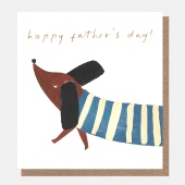 Sausage Dog Father's Day Card