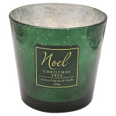 WIDDOP Large Green Scented Triple Wick Candle in Glass Jar, Christmas Tree