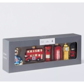 6pc Glass London Icons Baubles