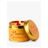 Lily-Flame Scented Candle Tin, Merry Christmas