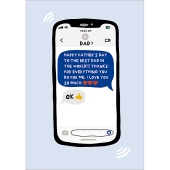 Mobile To Dad Father's Day Card