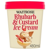 Waitrose Rhubarb & Custard Ice Cream