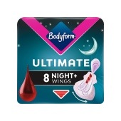 Bodyform Ultimate Ultra Night Sanitary Towels Wings 8s