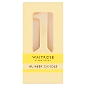 Waitrose 1 Number Candle