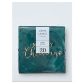 JL Green Merry Christmas Cocktail Napkin 24cm 20 pack
