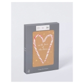 Rec Candy Cane/Tree Christmas Cards 16s