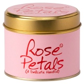 Lily-Flame Rose Petal Scented Candle Tin, 230g
