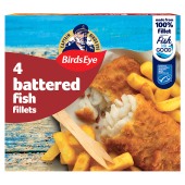 Birds Eye 4 Battered Alaska Pollock Fish Fillets