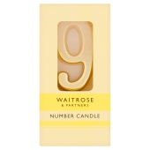 Waitrose 9 Number Candle