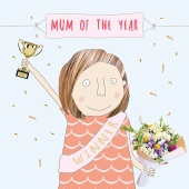 Mum Of The Year Mother's Day Card