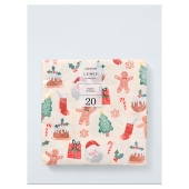 JL Christmas Theme Napkins 33cm 20 pack