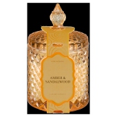 Bespoke77 Amber Glass Scented Sweetie Jar Candle, Amber & Sandalwood