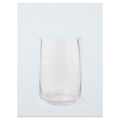 John Lewis ANYDAY Glass Hurricane Candle Holder, Large, H22cm