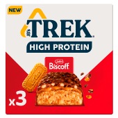 TREK High Protein Lotus Biscoff 3 Bars
