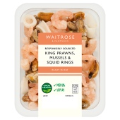 Waitrose King Prawns, Mussels & Squid Rings
